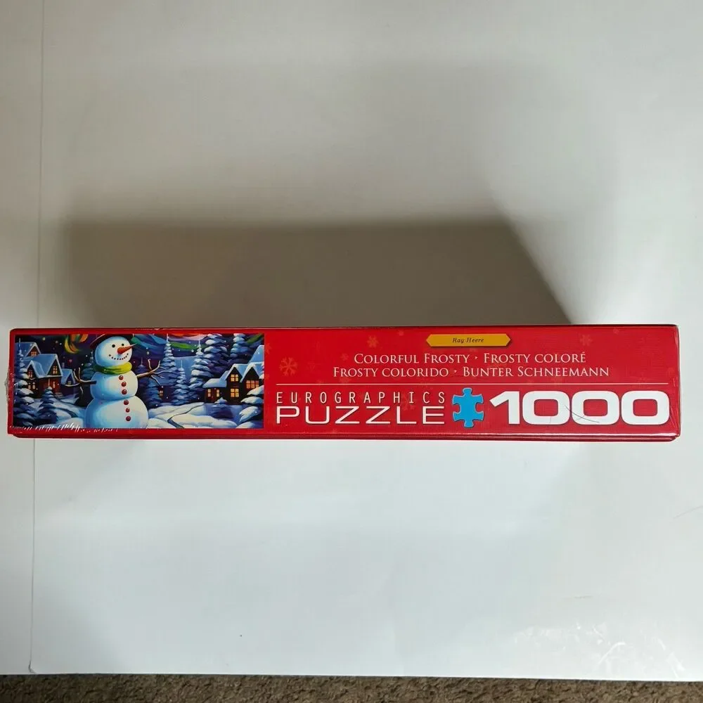 Eurographics Colorful Frosty 1000 Piece Puzzle Ray Heere Snowman NEW SEALED